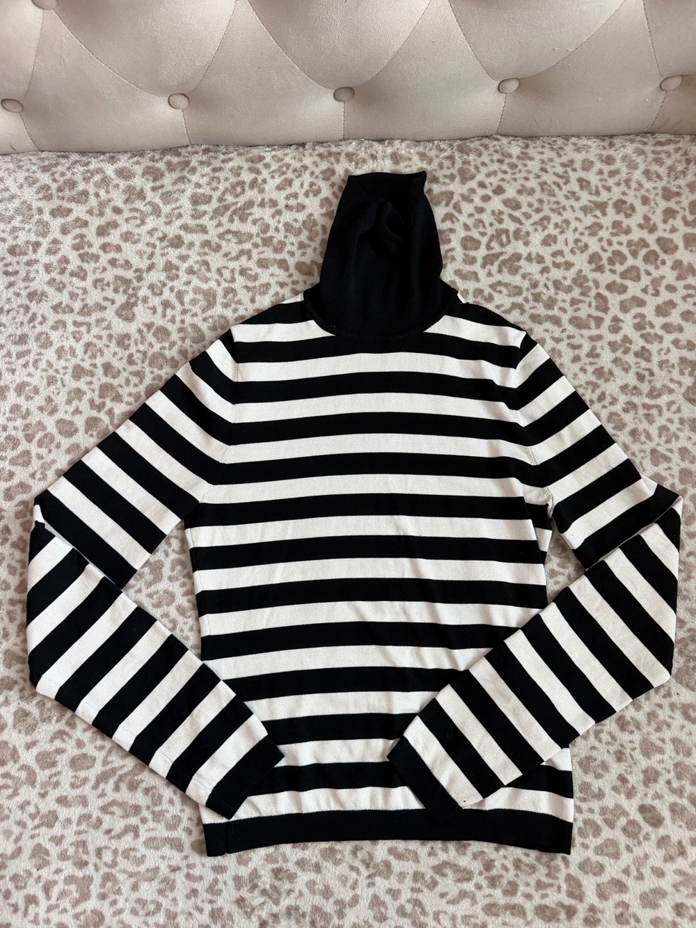 Express Striped Turtleneck Sweater